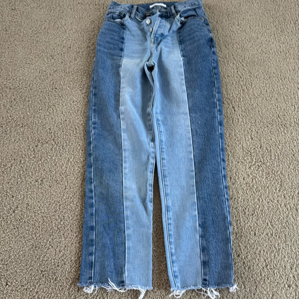 PAC Sun two tone button fly jeans